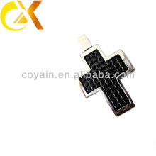 Colgante de moda de la cruz del esmalte de la joyería del acero inoxidable